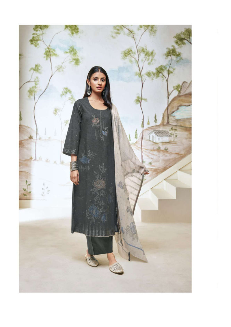 Ganga Fashion Kuhu Cotton Printed Embroidery Hand Work Fancy Salwar Kameez