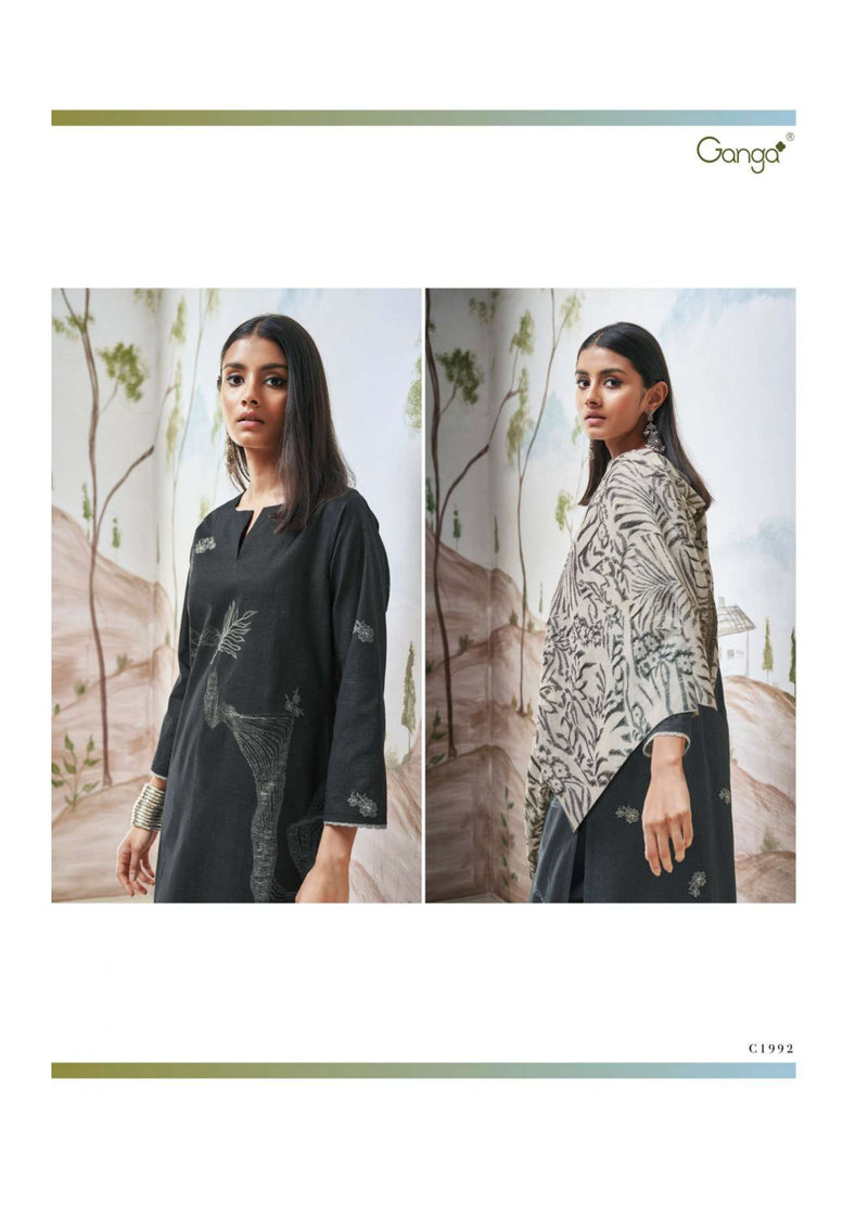 Ganga Fashion Kuhu Cotton Printed Embroidery Hand Work Fancy Salwar Kameez