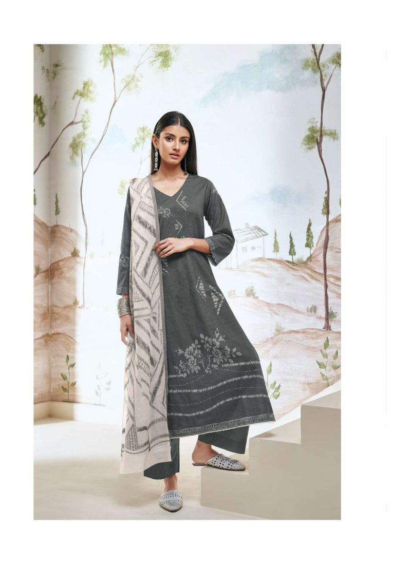 Ganga Fashion Kuhu Cotton Printed Embroidery Hand Work Fancy Salwar Kameez