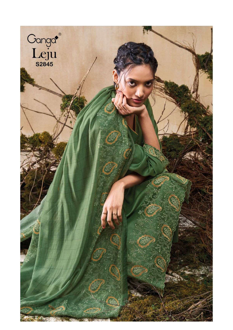 Ganga Fashion Leju 2845 Silk Satin Printed Designer Salwar Suit