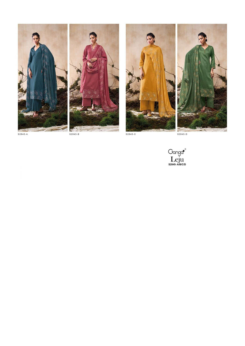 Ganga Fashion Leju 2845 Silk Satin Printed Designer Salwar Suit