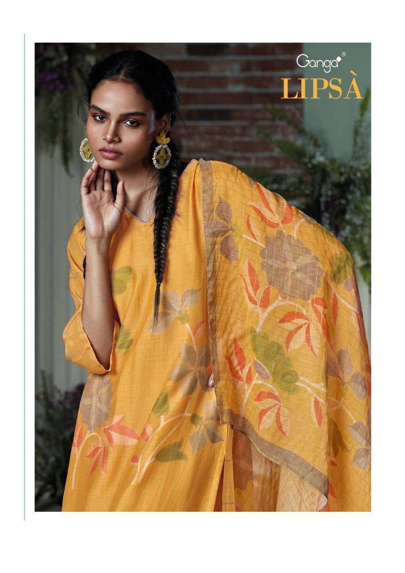 Ganga Fashion Lipsa Silk Printed Embroidery Fancy Salwar Suit