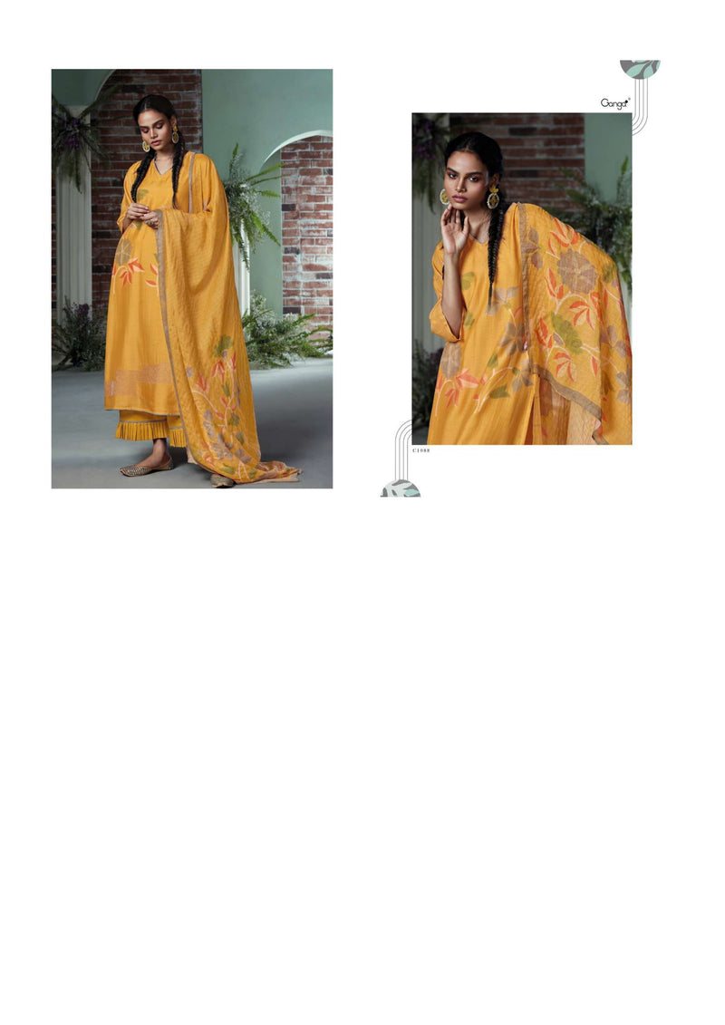 Ganga Fashion Lipsa Silk Printed Embroidery Fancy Salwar Suit