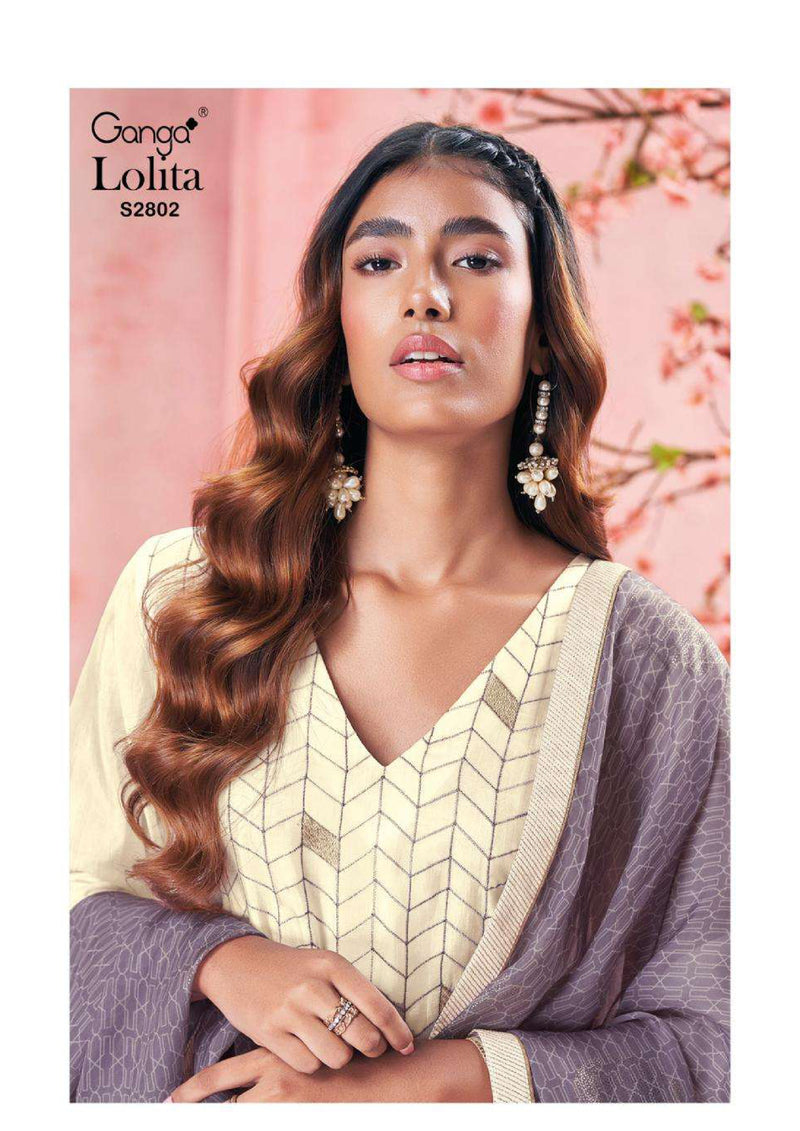 Ganga Fashion Lolita 2802 Bemberg Silk Heavy Designer Salwar Suit