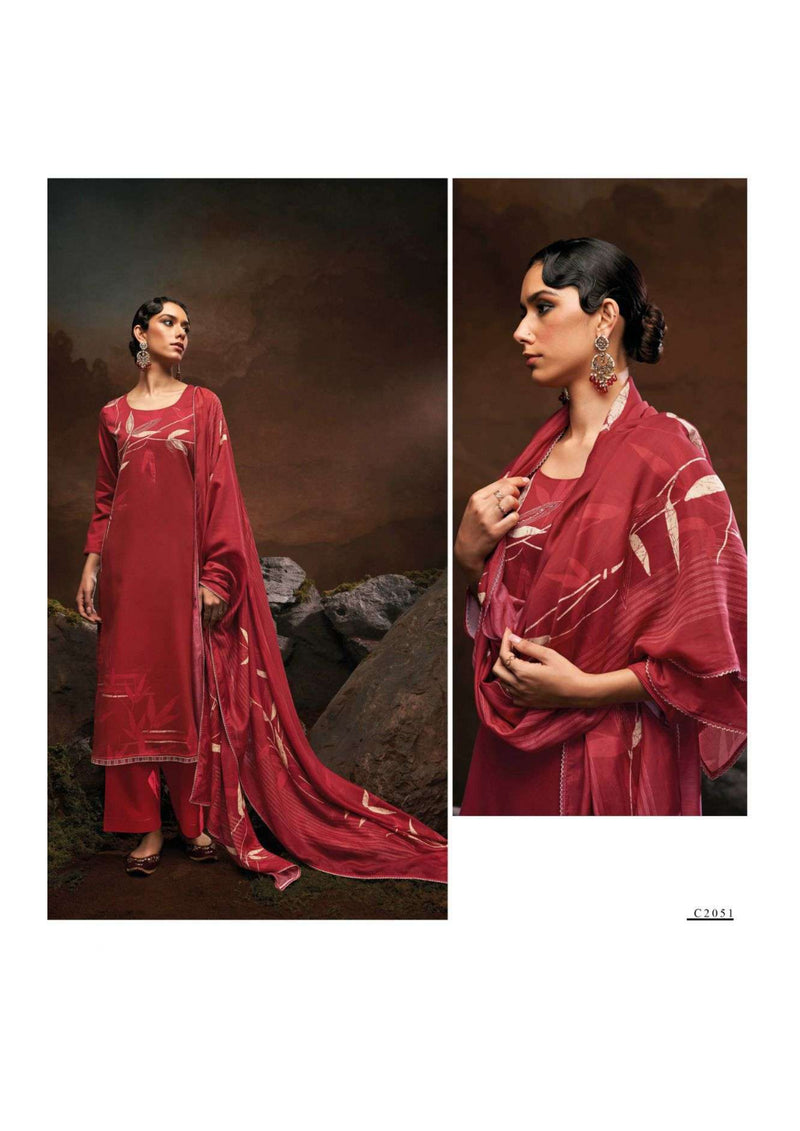 Ganga Fashion Mahnoor Cotton Silk Hand Embroidery Fancy Salwar Kameez