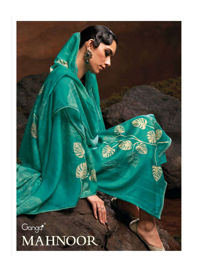 Ganga Fashion Mahnoor Cotton Silk Hand Embroidery Fancy Salwar Kameez