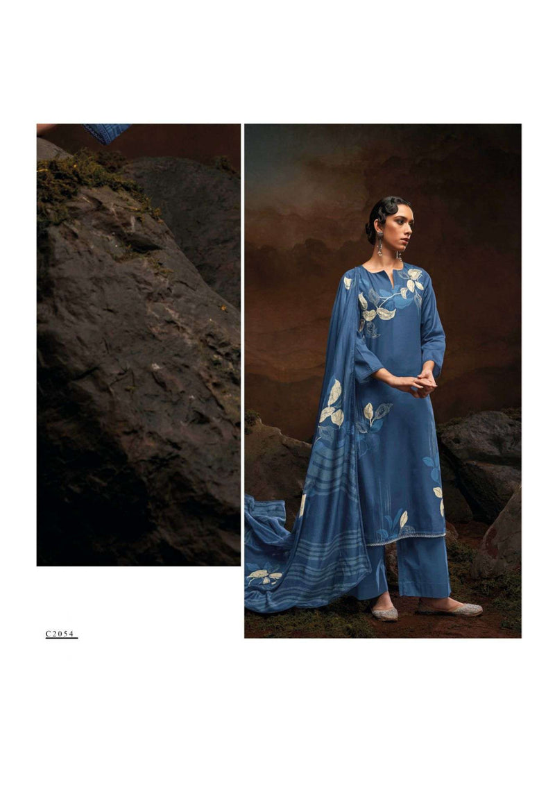 Ganga Fashion Mahnoor Cotton Silk Hand Embroidery Fancy Salwar Kameez