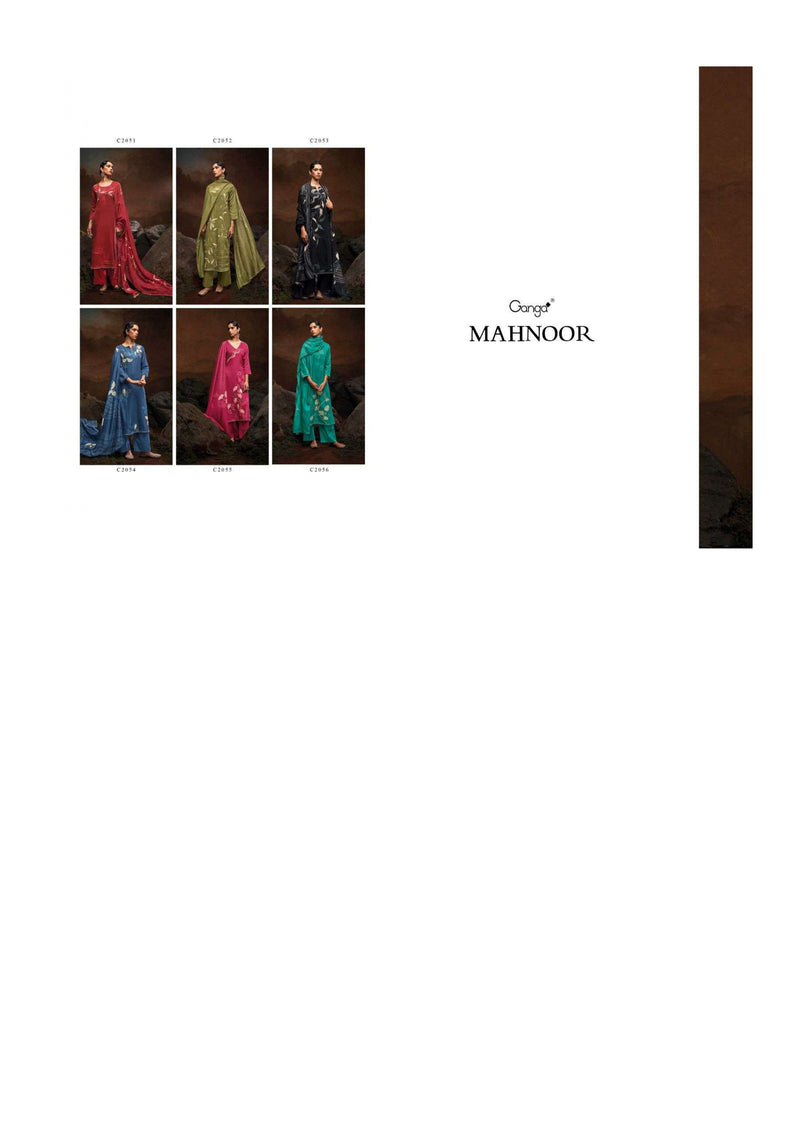 Ganga Fashion Mahnoor Cotton Silk Hand Embroidery Fancy Salwar Kameez