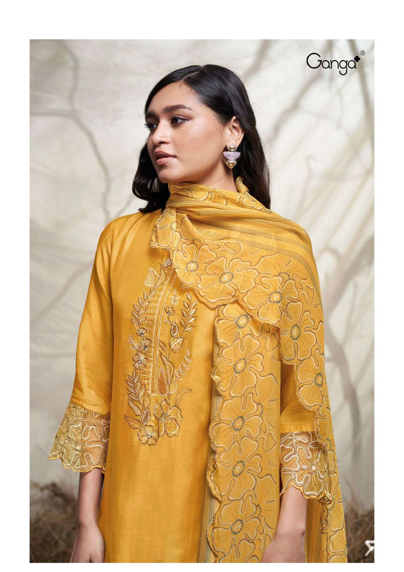 Ganga Fashion Mokshita 2694 Bemberg Silk Handwork Designer Salwar Suit