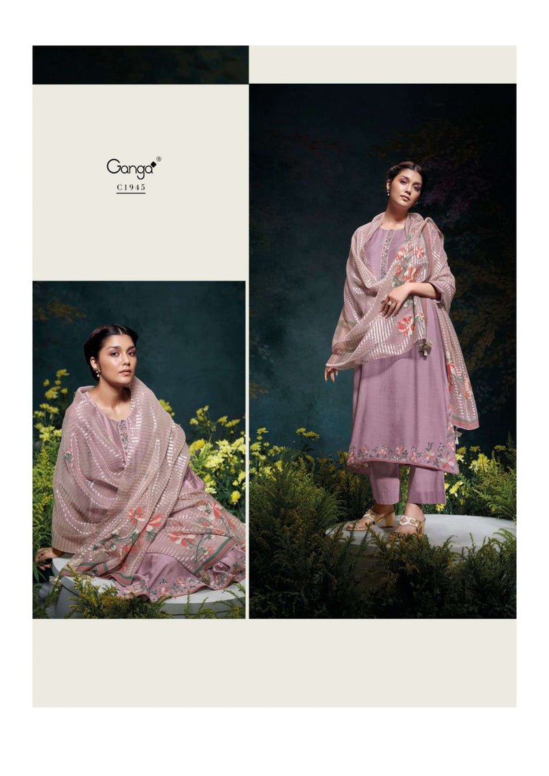Ganga Fashion Navodya Bemberg Silk Designer Salwar Suit Collection
