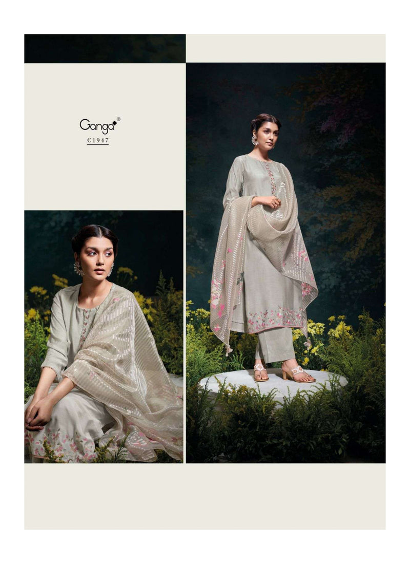 Ganga Fashion Navodya Bemberg Silk Designer Salwar Suit Collection