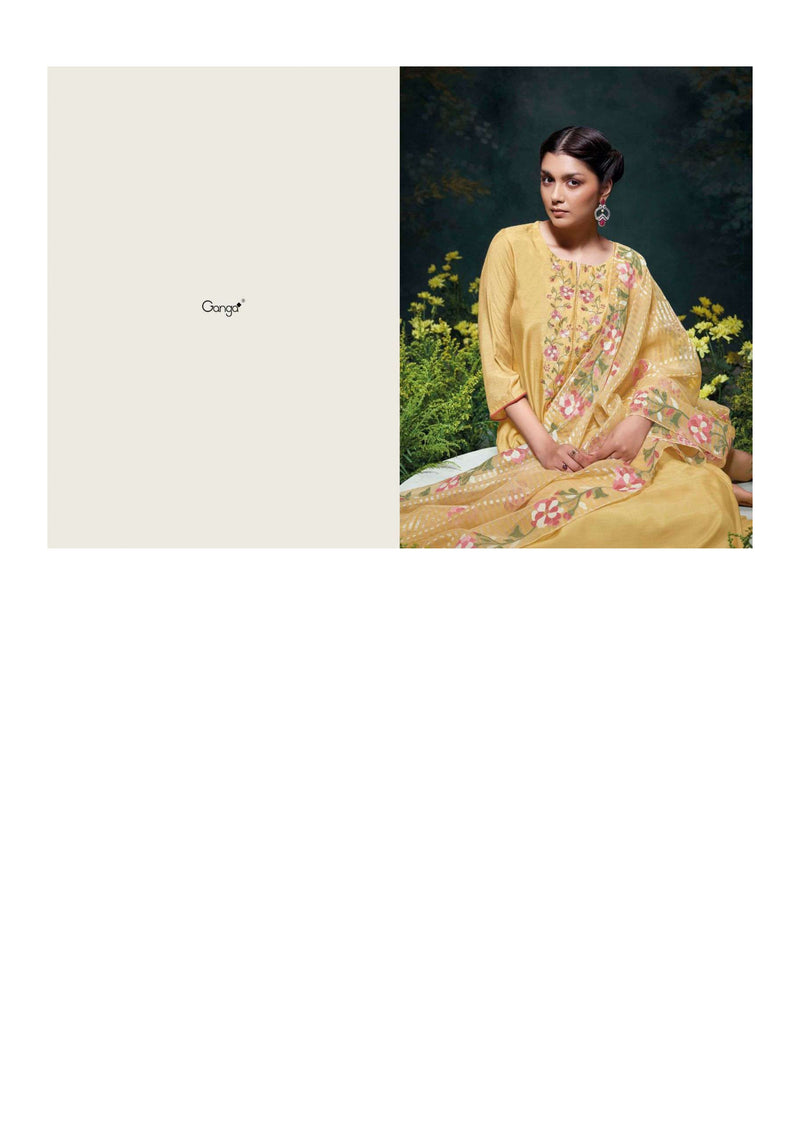 Ganga Fashion Navodya Bemberg Silk Designer Salwar Suit Collection