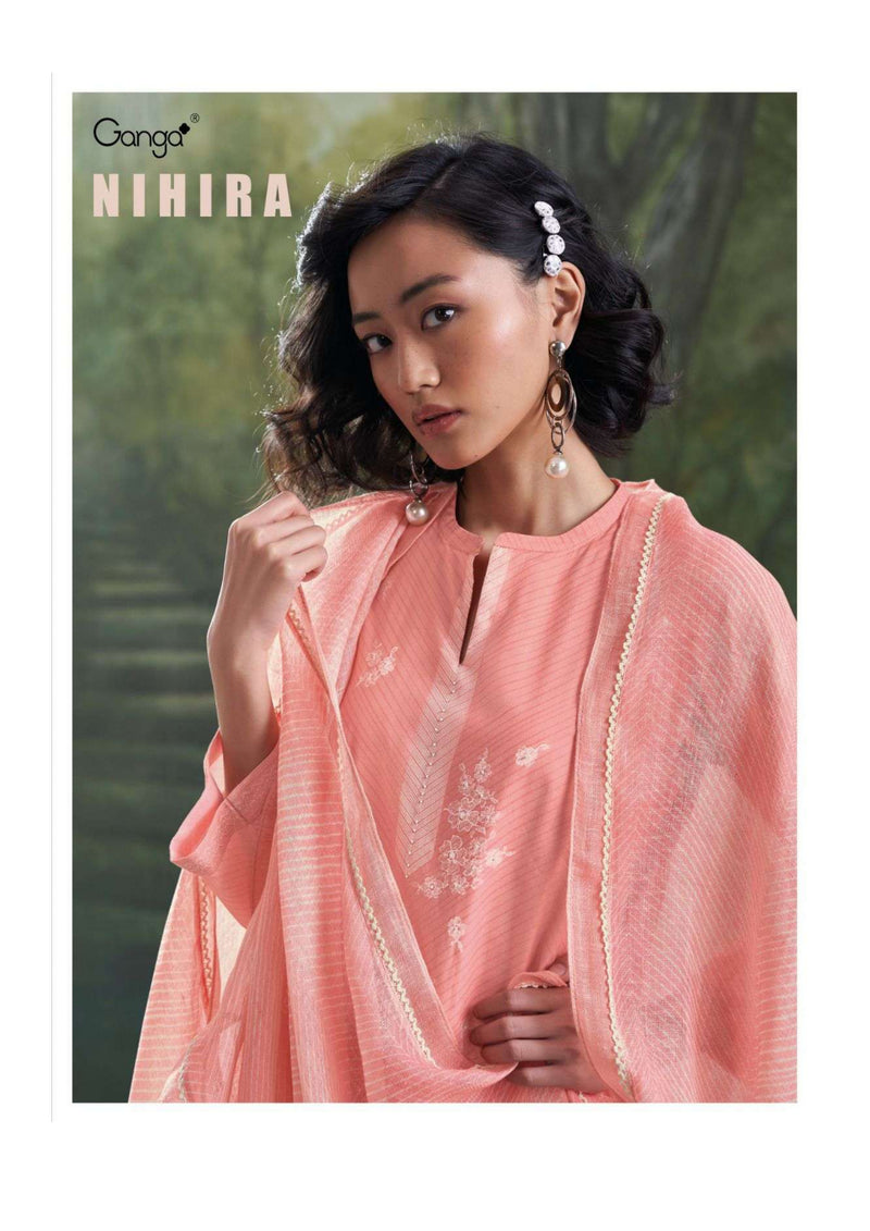 Ganga Fashion Nihira Cotton Linen Printed Festival Wear Salwar Suit
