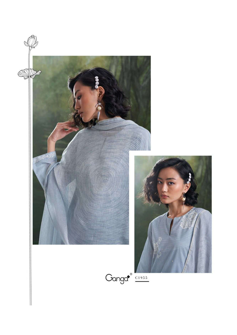 Ganga Fashion Nihira Cotton Linen Printed Festival Wear Salwar Suit