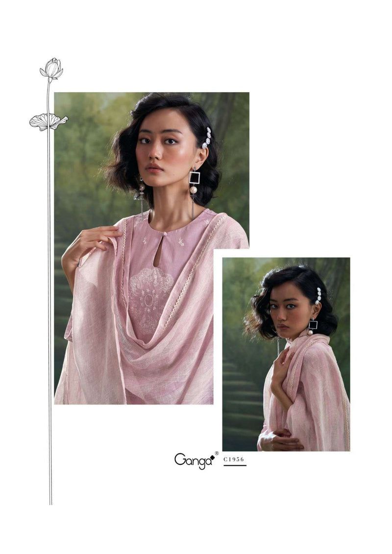 Ganga Fashion Nihira Cotton Linen Printed Festival Wear Salwar Suit