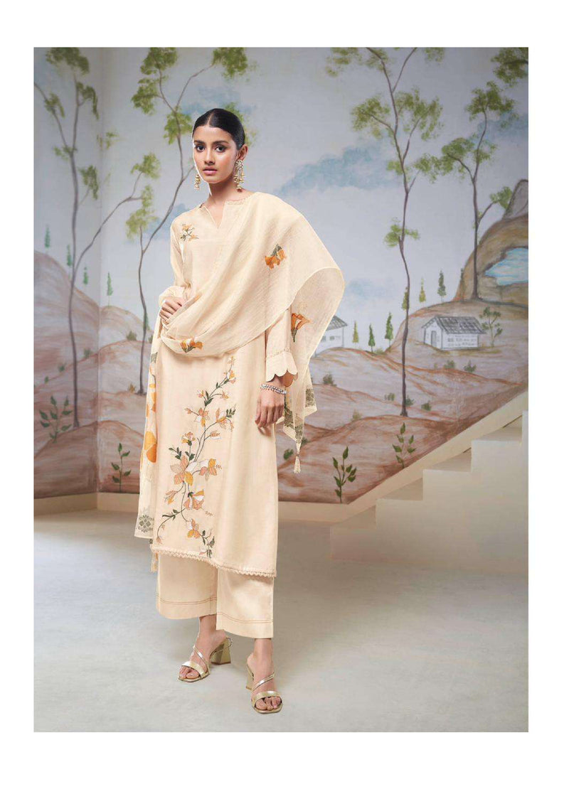 Ganga Fashion Nyssa Bemberg Silk Embroidery Work Salwar Kameez
