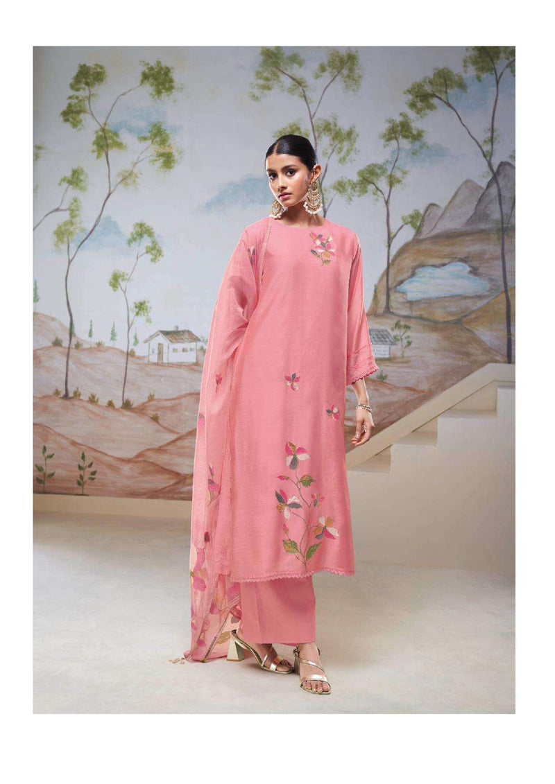 Ganga Fashion Nyssa Bemberg Silk Embroidery Work Salwar Kameez