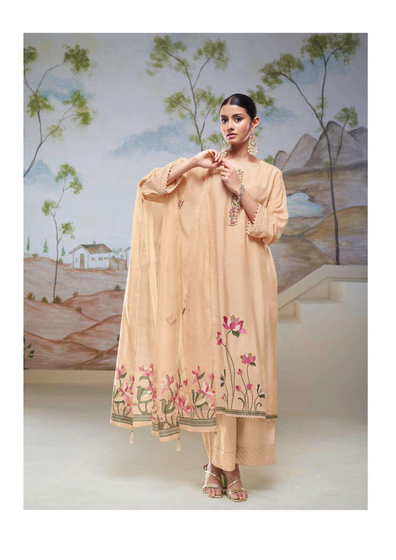 Ganga Fashion Nyssa Bemberg Silk Embroidery Work Salwar Kameez