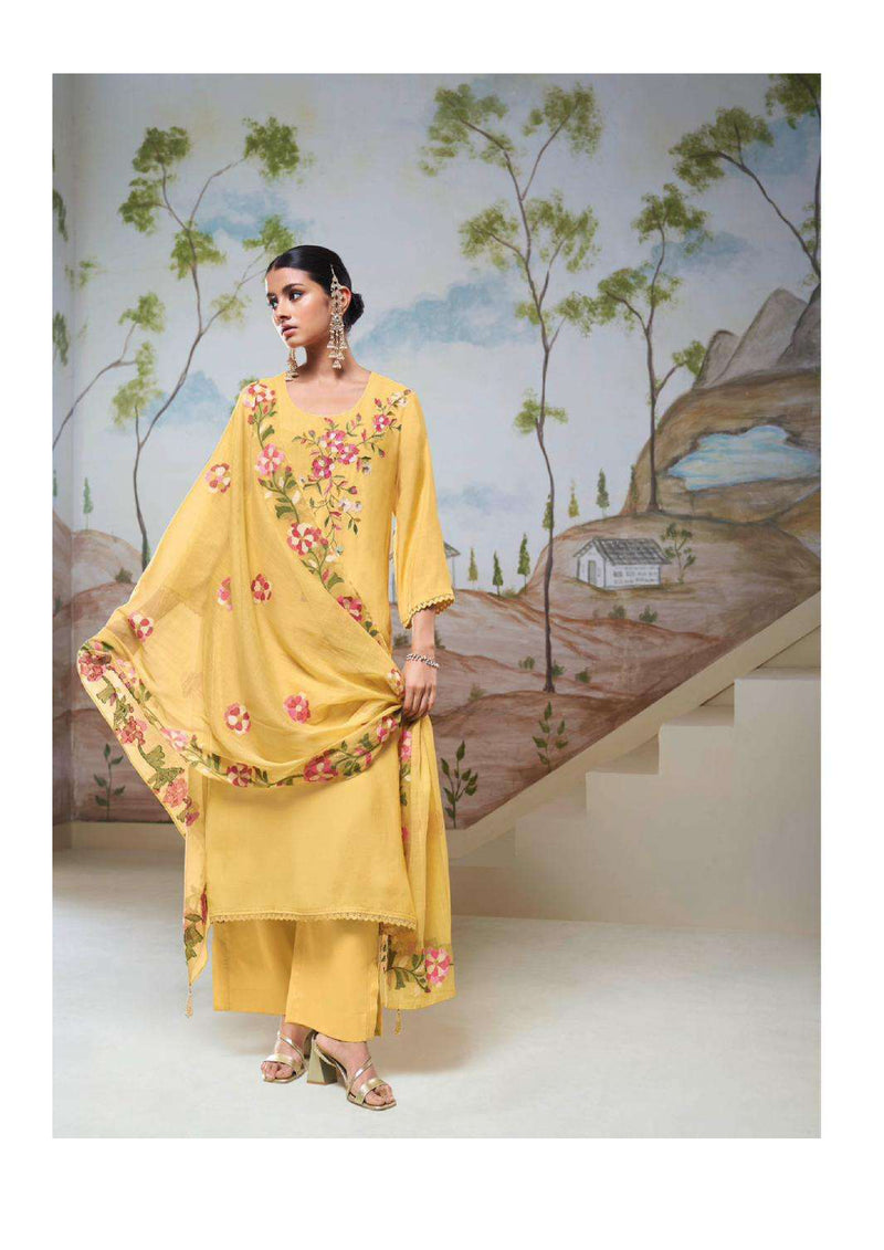 Ganga Fashion Nyssa Bemberg Silk Embroidery Work Salwar Kameez