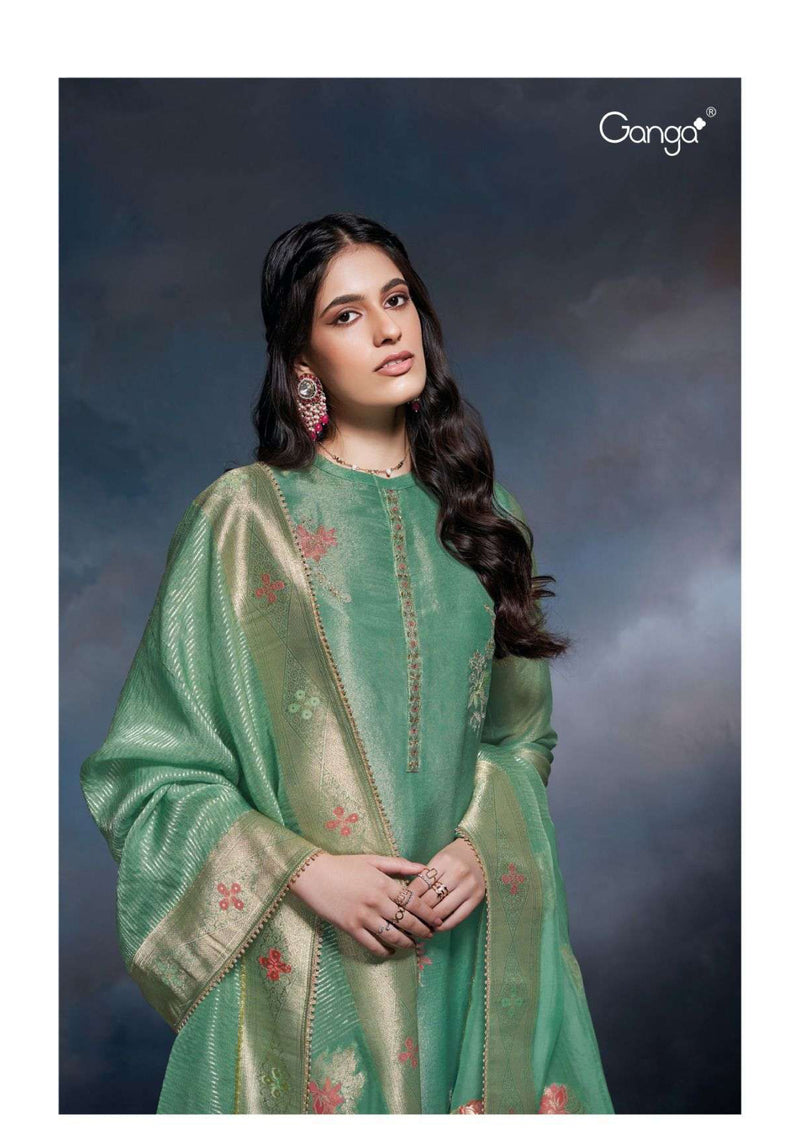 Ganga Fashion Petal 2785 Silk Jacquard Wedding Wear Salwar Kameez