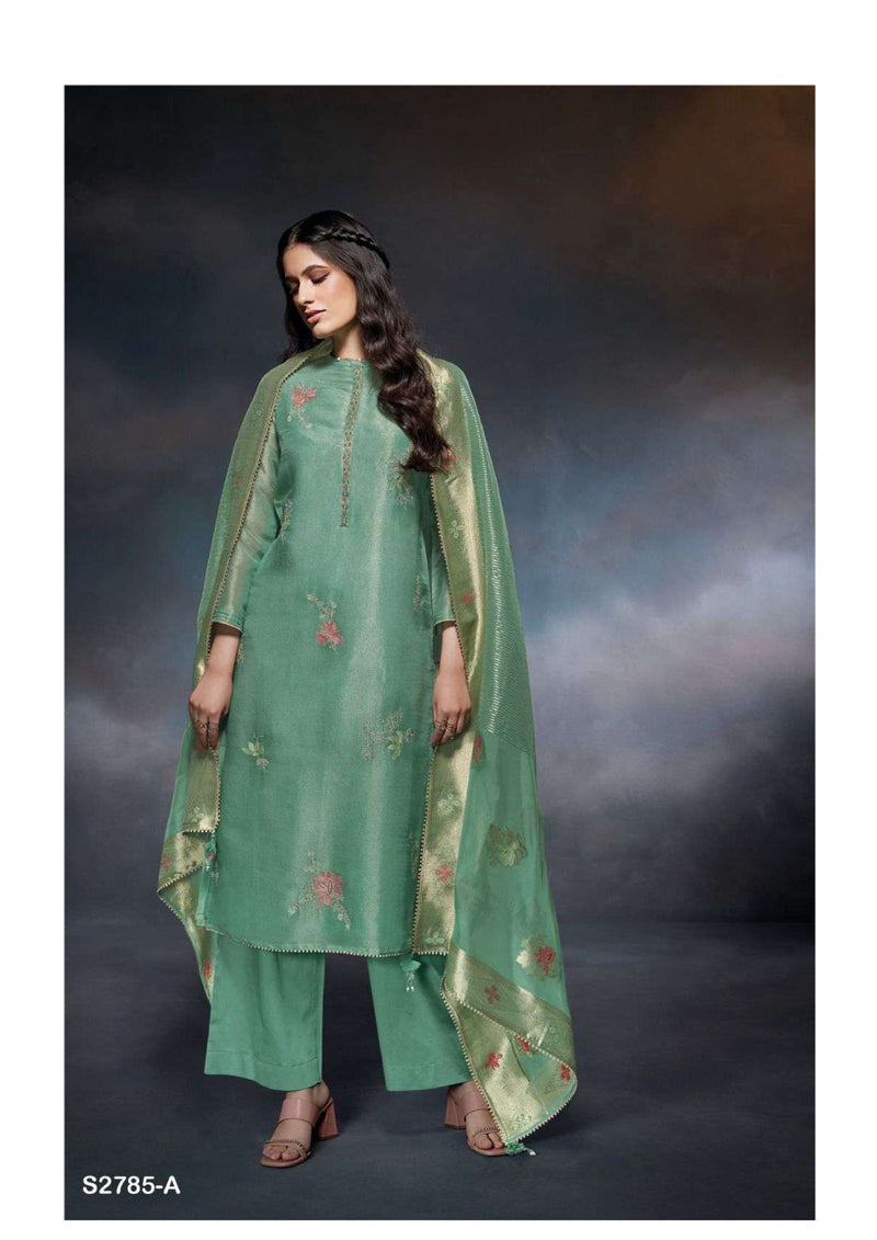 Ganga Fashion Petal 2785 Silk Jacquard Wedding Wear Salwar Kameez