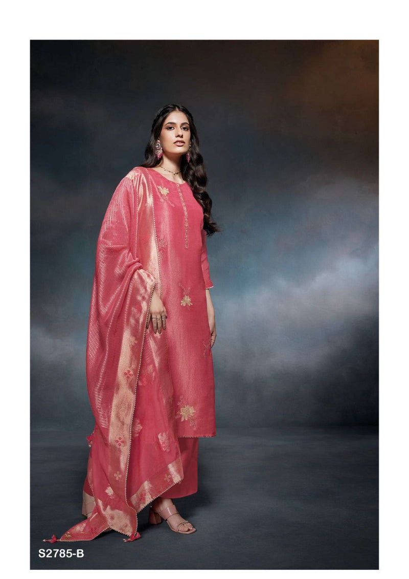 Ganga Fashion Petal 2785 Silk Jacquard Wedding Wear Salwar Kameez