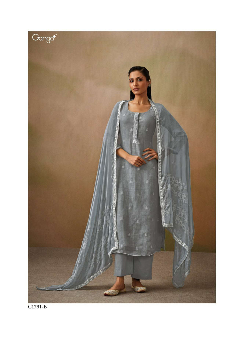 Ganga Fashion Priyani Cotton Linen Designer Salwar Kameez