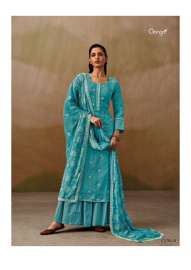 Ganga Fashion Priyani Cotton Linen Designer Salwar Kameez