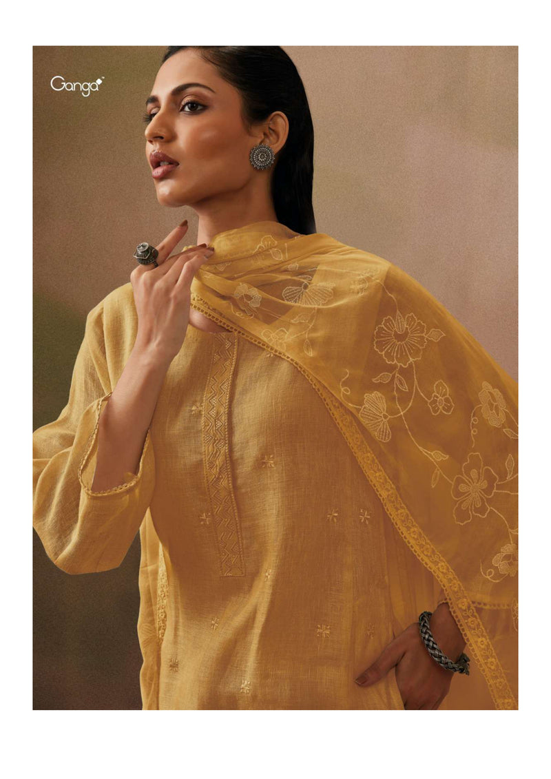 Ganga Fashion Priyani Cotton Linen Designer Salwar Kameez