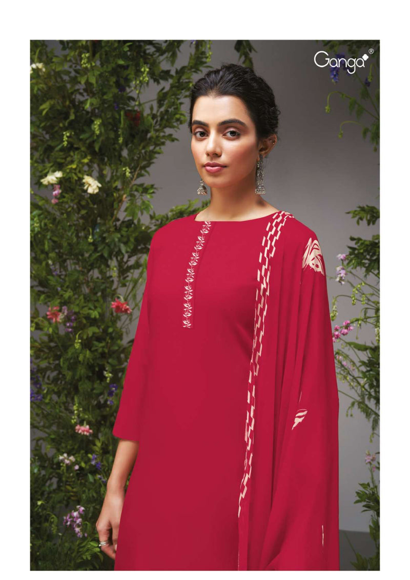 Ganga Fashion Ridhima 2588 Cotton Silk Solid Printed Designer Salwar Suit