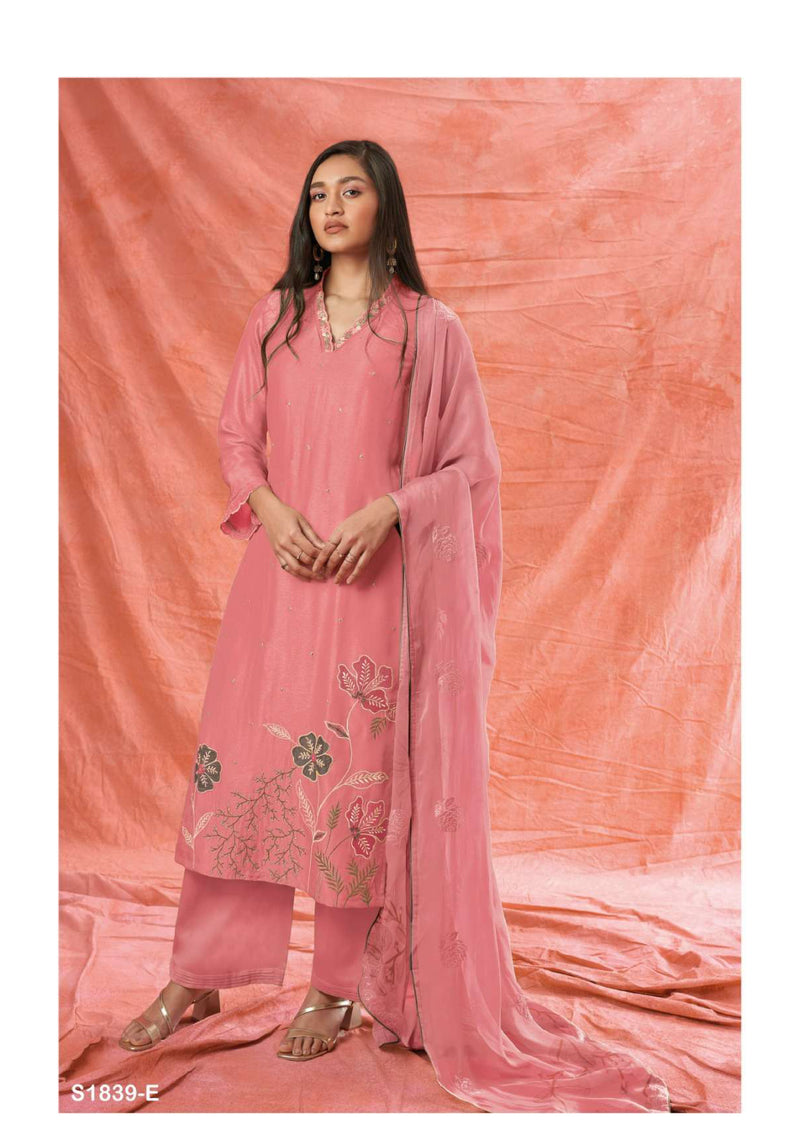Ganga Fashion Rowan 1839 Bemberg Russian Silk Party Wear Salwar Suit