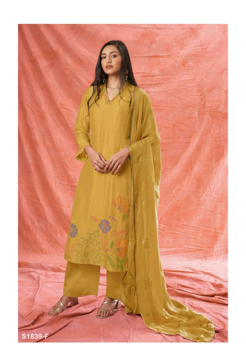 Ganga Fashion Rowan 1839 Bemberg Russian Silk Party Wear Salwar Suit