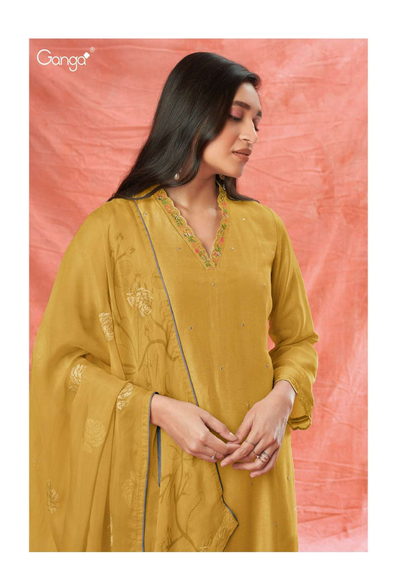 Ganga Fashion Rowan 1839 Bemberg Russian Silk Party Wear Salwar Suit