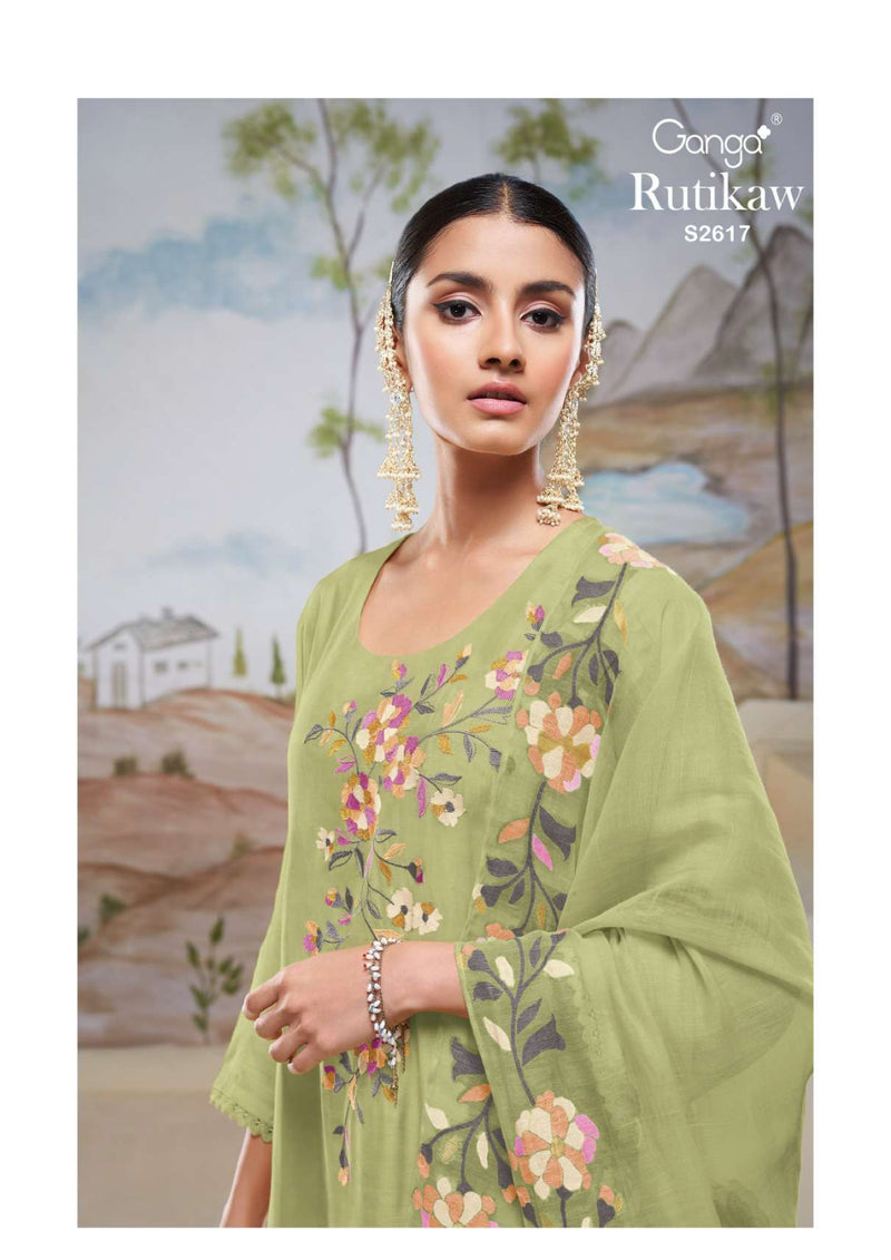 Ganga Fashion Rutikaw 2617 Bemberg Silk Fancy Salwar Kameez