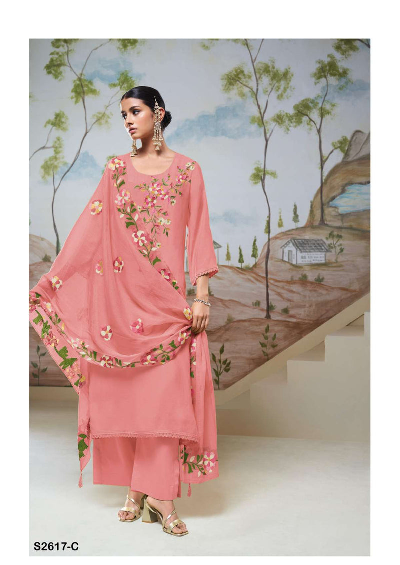 Ganga Fashion Rutikaw 2617 Bemberg Silk Fancy Salwar Kameez