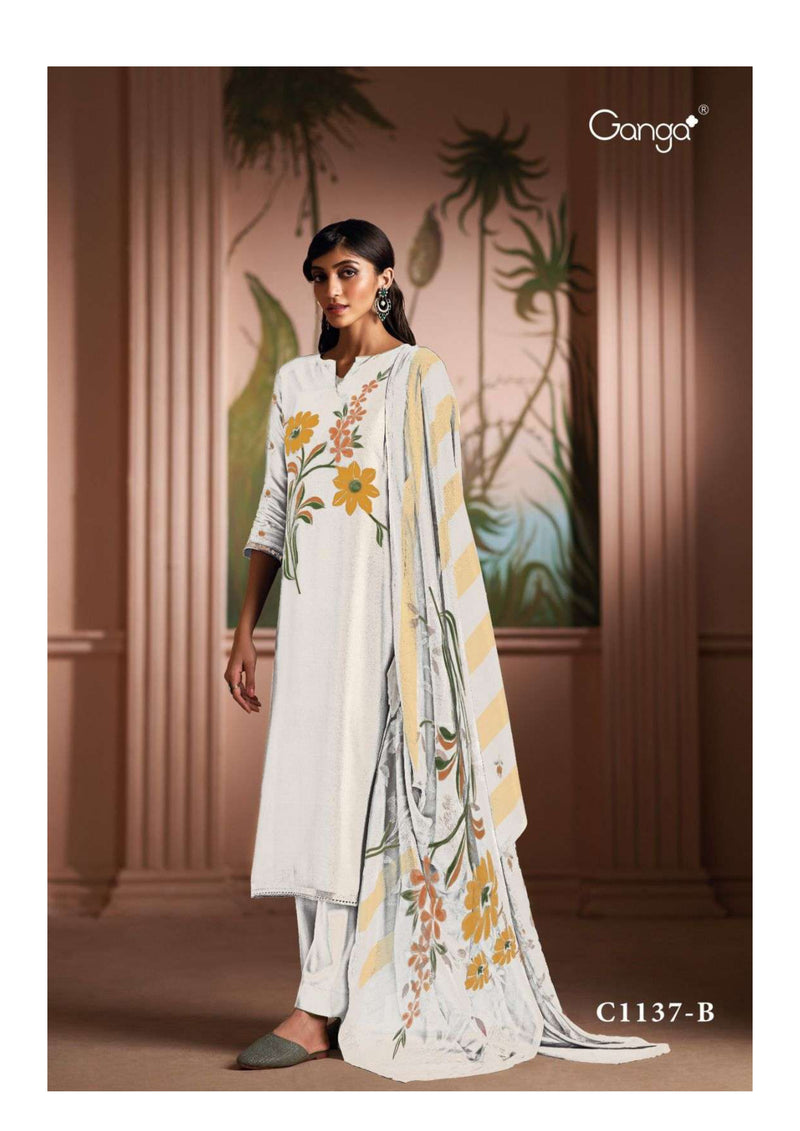 Ganga Fashion Shanaya Bemberg Russian Silk Printed Salwar Suit