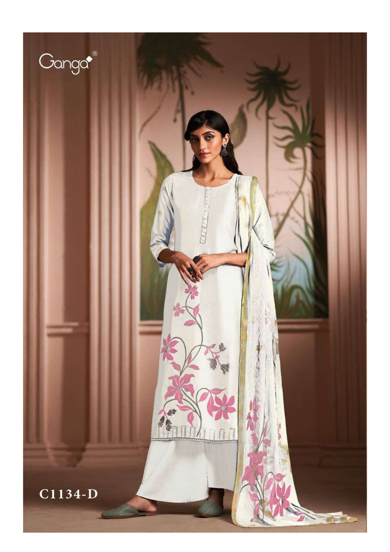 Ganga Fashion Shanaya Bemberg Russian Silk Printed Salwar Suit