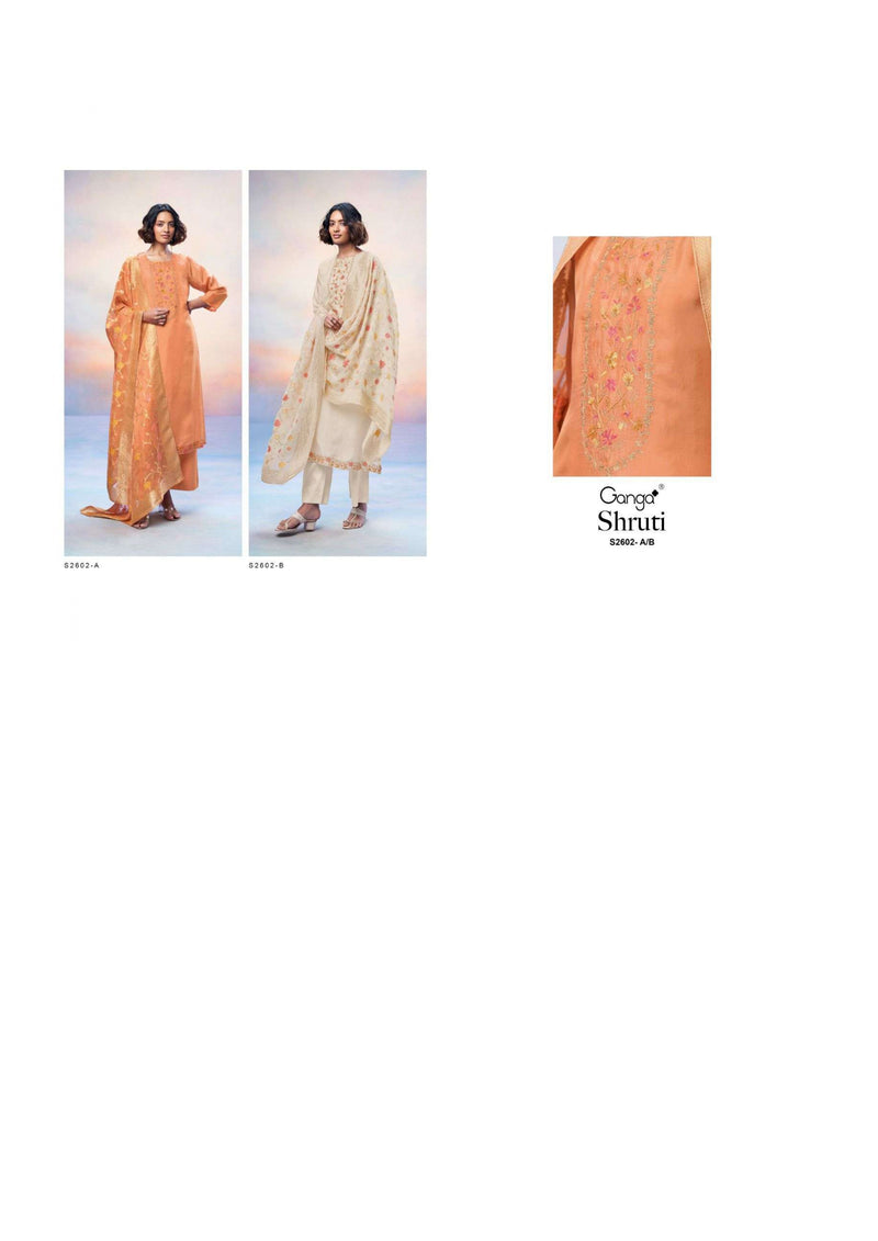 Ganga Fashion Shruti 2602 Bemberg Silk Designer Party Wear Salwar Suit