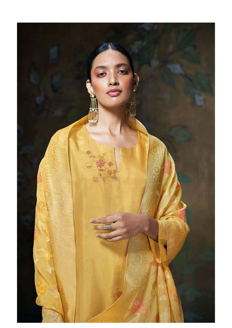 Ganga Fashion Swara 2618 Bemberg Habotai Silk Festival Wear Salwar Suit
