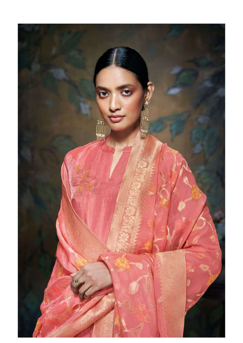 Ganga Fashion Swara 2618 Bemberg Habotai Silk Festival Wear Salwar Suit