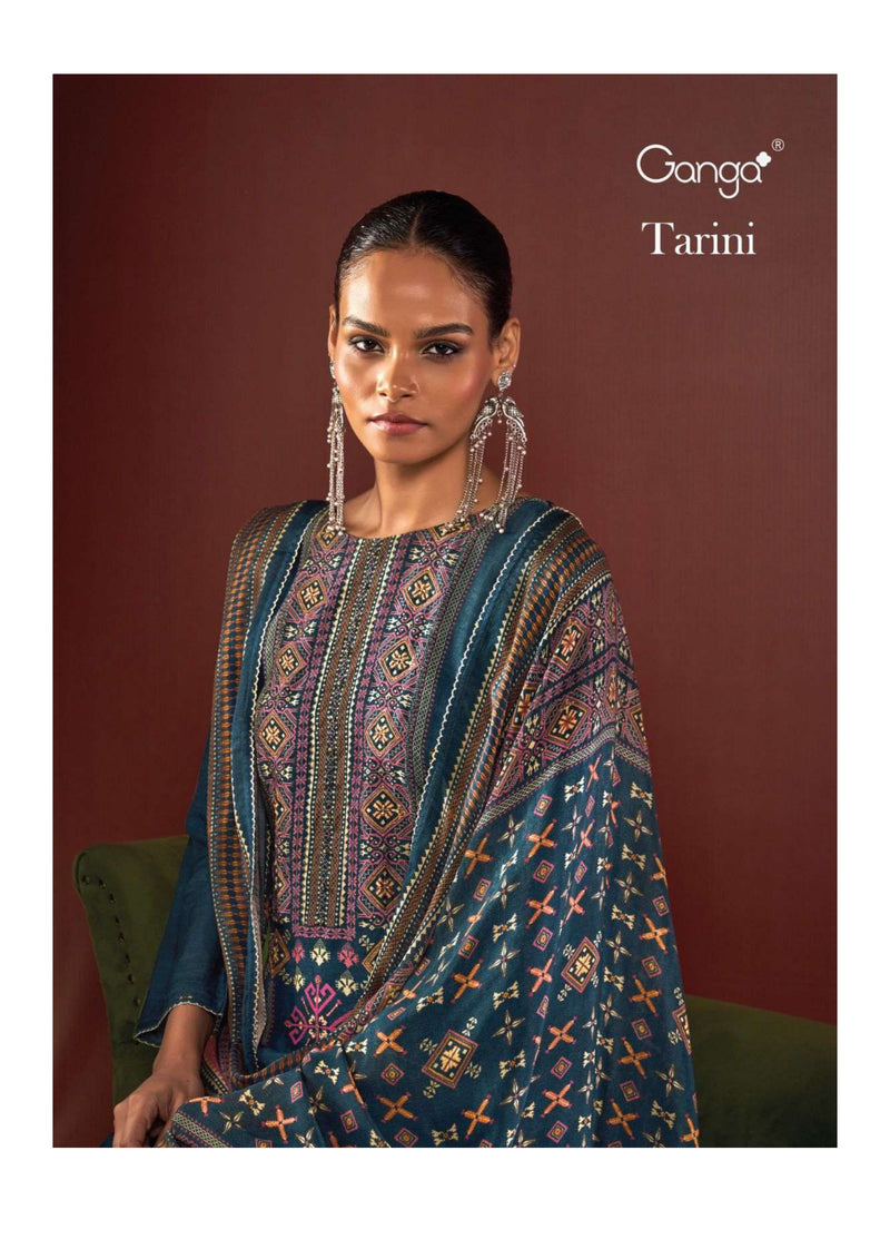 Ganga Fashion Tarini  Bemberg Russian Silk Printed Casual Wear Salwar Kameez