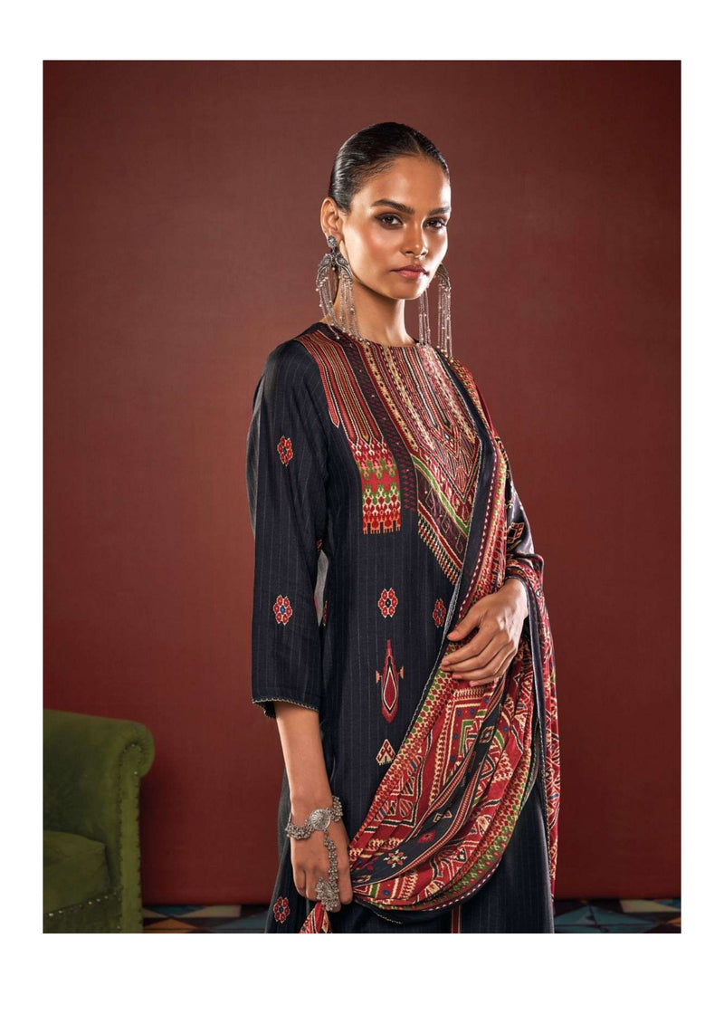 Ganga Fashion Tarini  Bemberg Russian Silk Printed Casual Wear Salwar Kameez