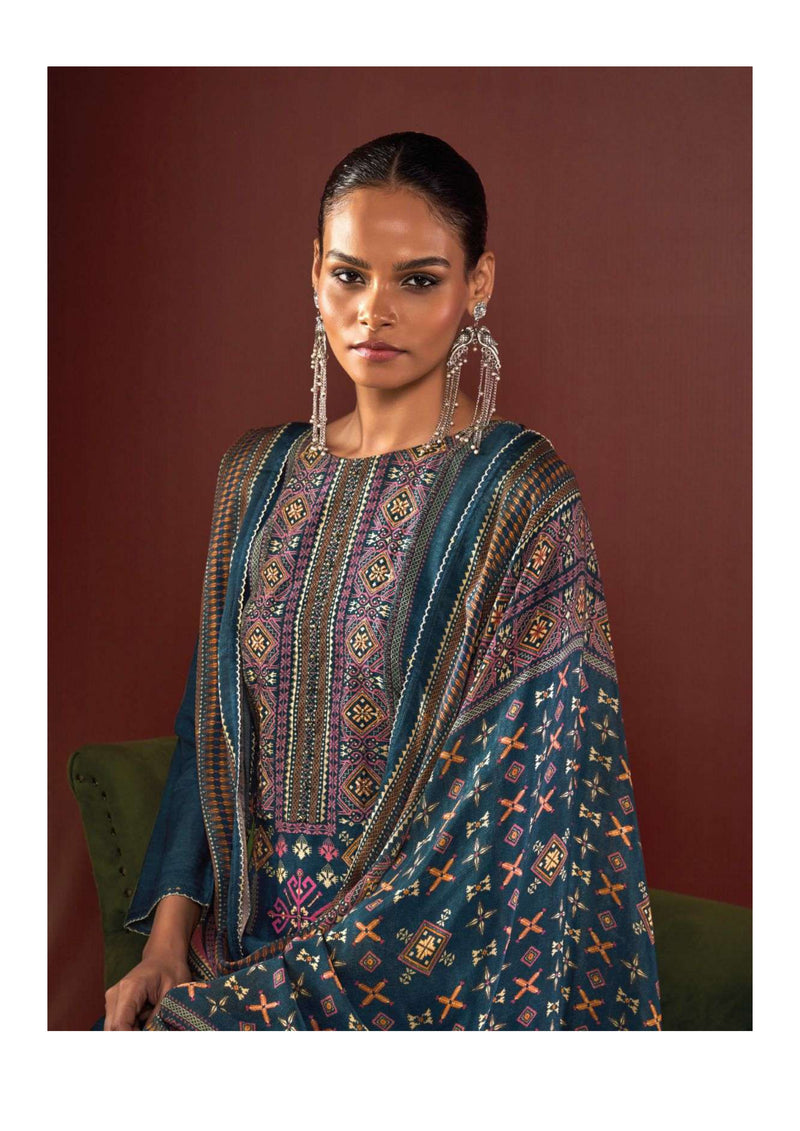 Ganga Fashion Tarini  Bemberg Russian Silk Printed Casual Wear Salwar Kameez