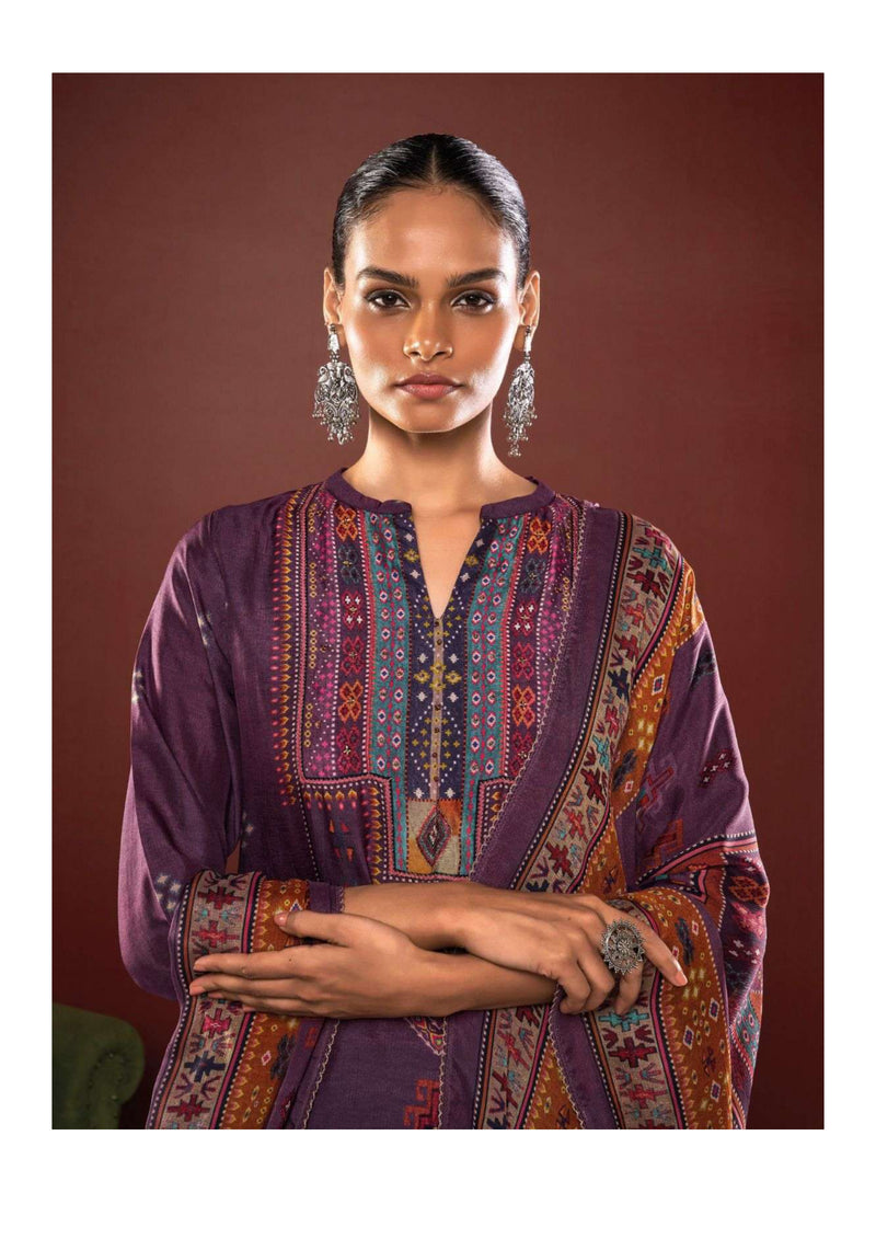 Ganga Fashion Tarini  Bemberg Russian Silk Printed Casual Wear Salwar Kameez