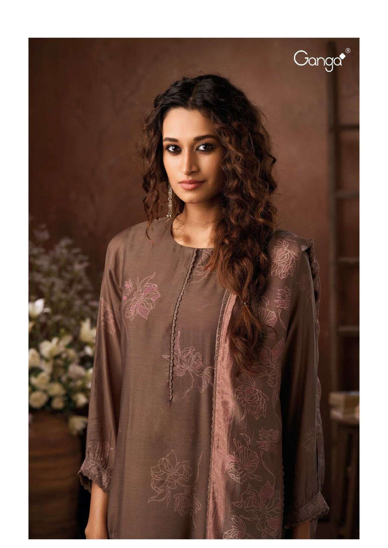 Ganga Fashion Tseren 2836 Bemberg Silk Printed Party Wear Salwar Suit