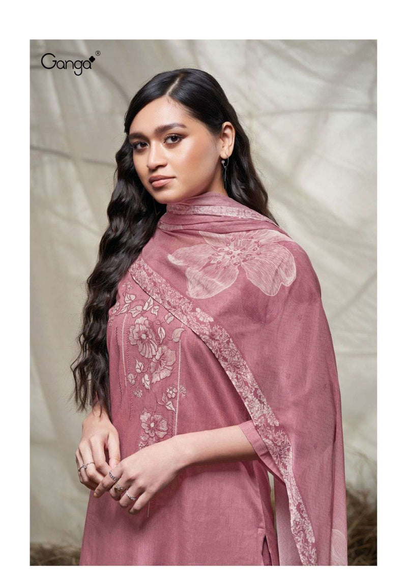 Ganga Fashion Twisha 2729 Cotton Printed Embroidery Designer Salwar Suit