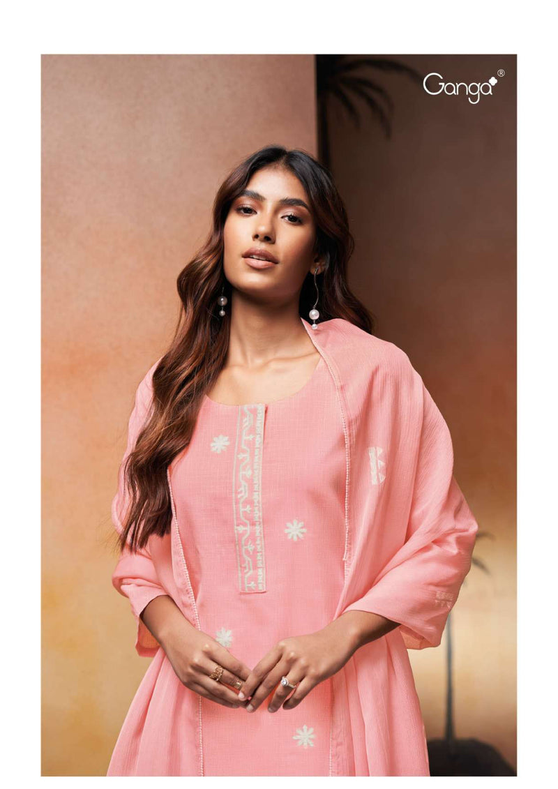 Ganga Fashion Ursalie 2773 Cotton Embroidery Work Designer Salwar Suit