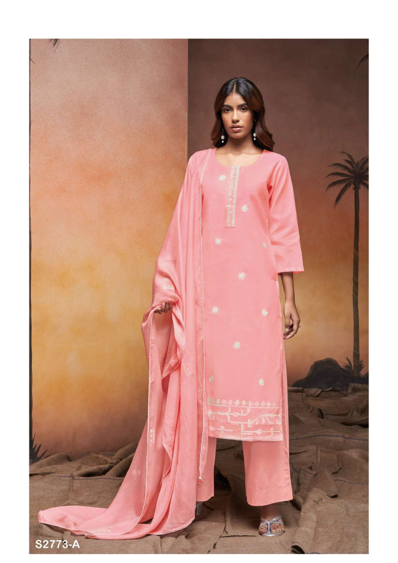 Ganga Fashion Ursalie 2773 Cotton Embroidery Work Designer Salwar Suit