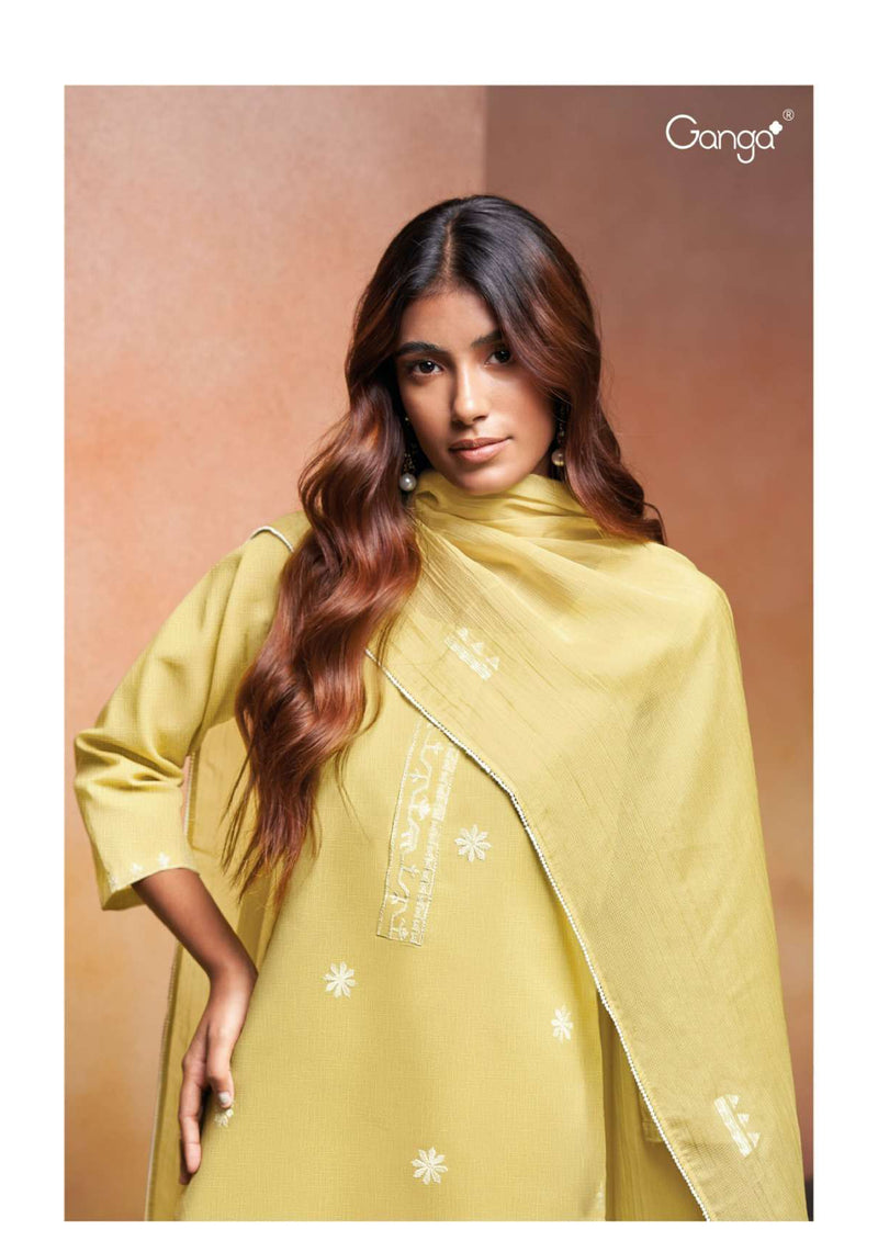 Ganga Fashion Ursalie 2773 Cotton Embroidery Work Designer Salwar Suit