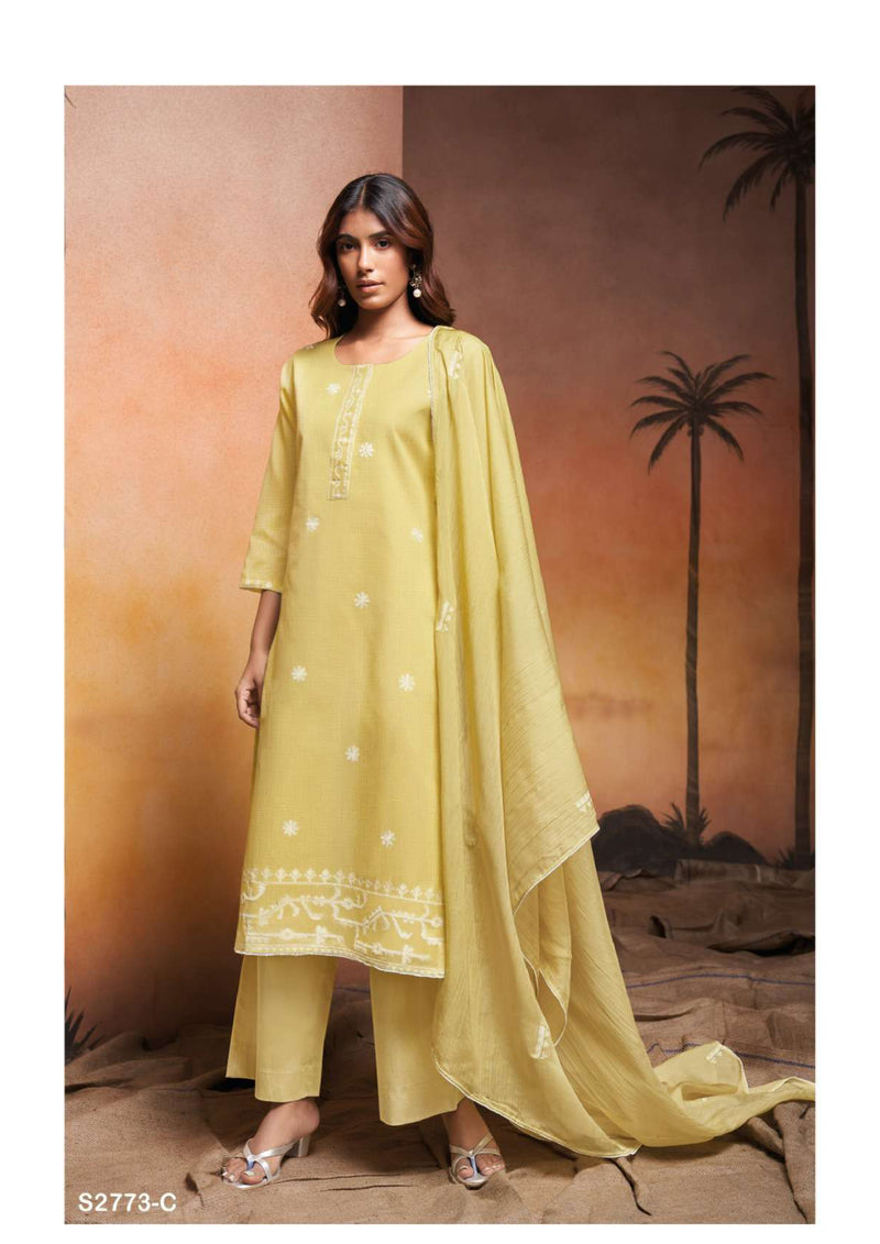 Ganga Fashion Ursalie 2773 Cotton Embroidery Work Designer Salwar Suit